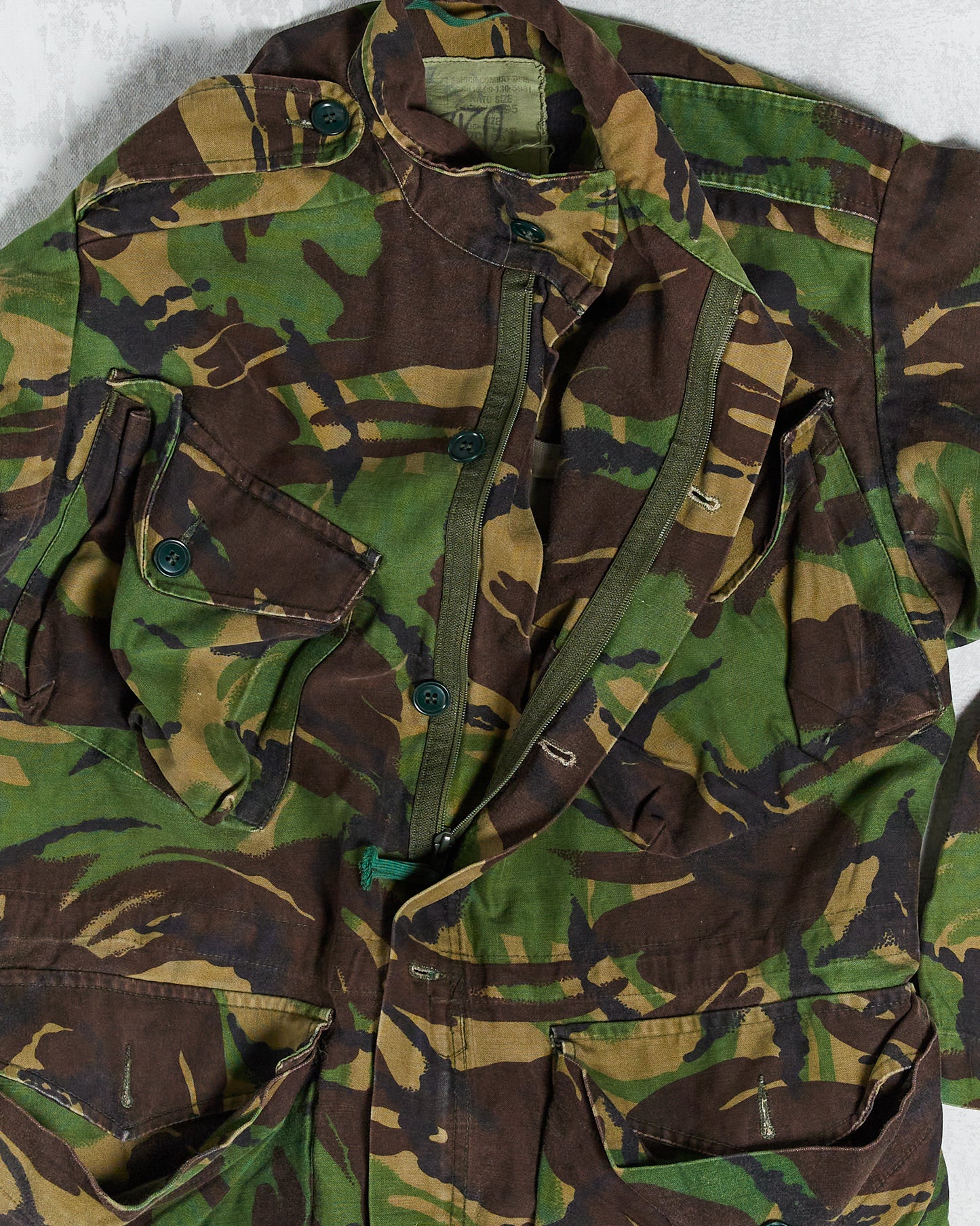 Vintage British Camo Military Jacket (Small)