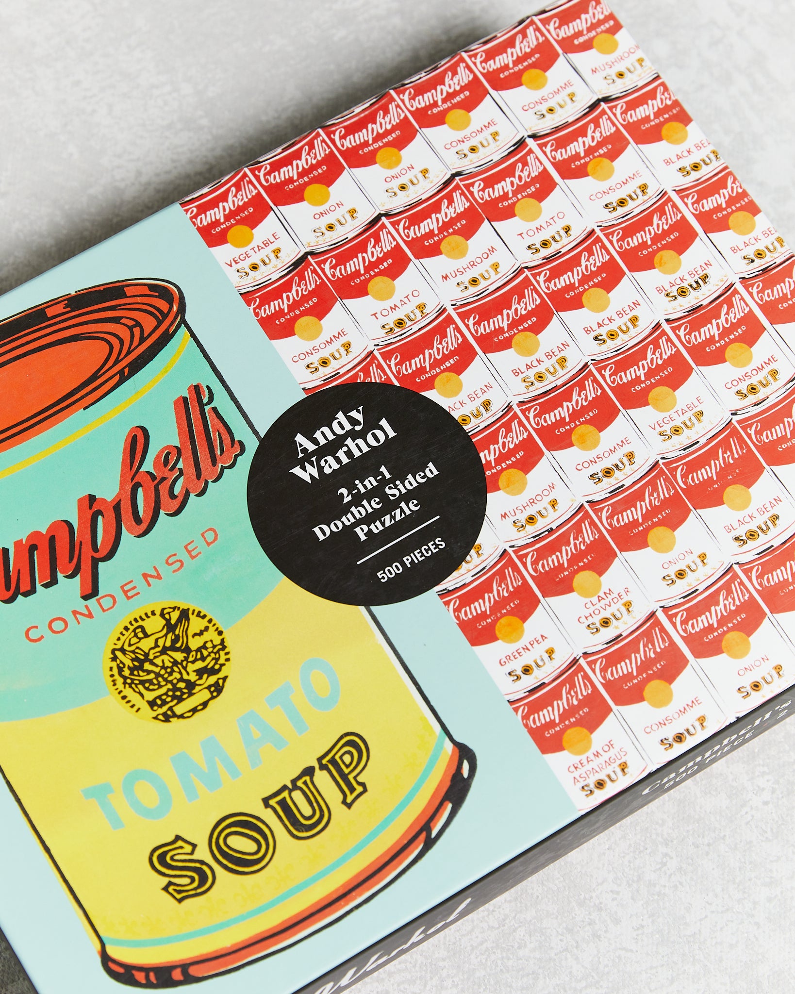 Andy Warhol Campbells Soup Can Double-Sided Jigsaw Puzzle