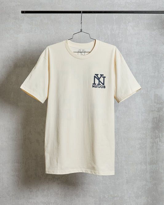 NEW YORK NUTJOB Core T-Shirt Beige / Navy