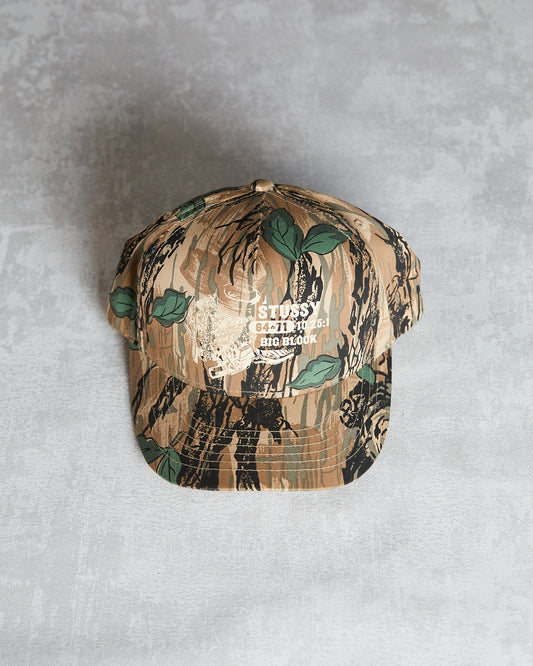 Vintage Stussy Big Block Camo Hat