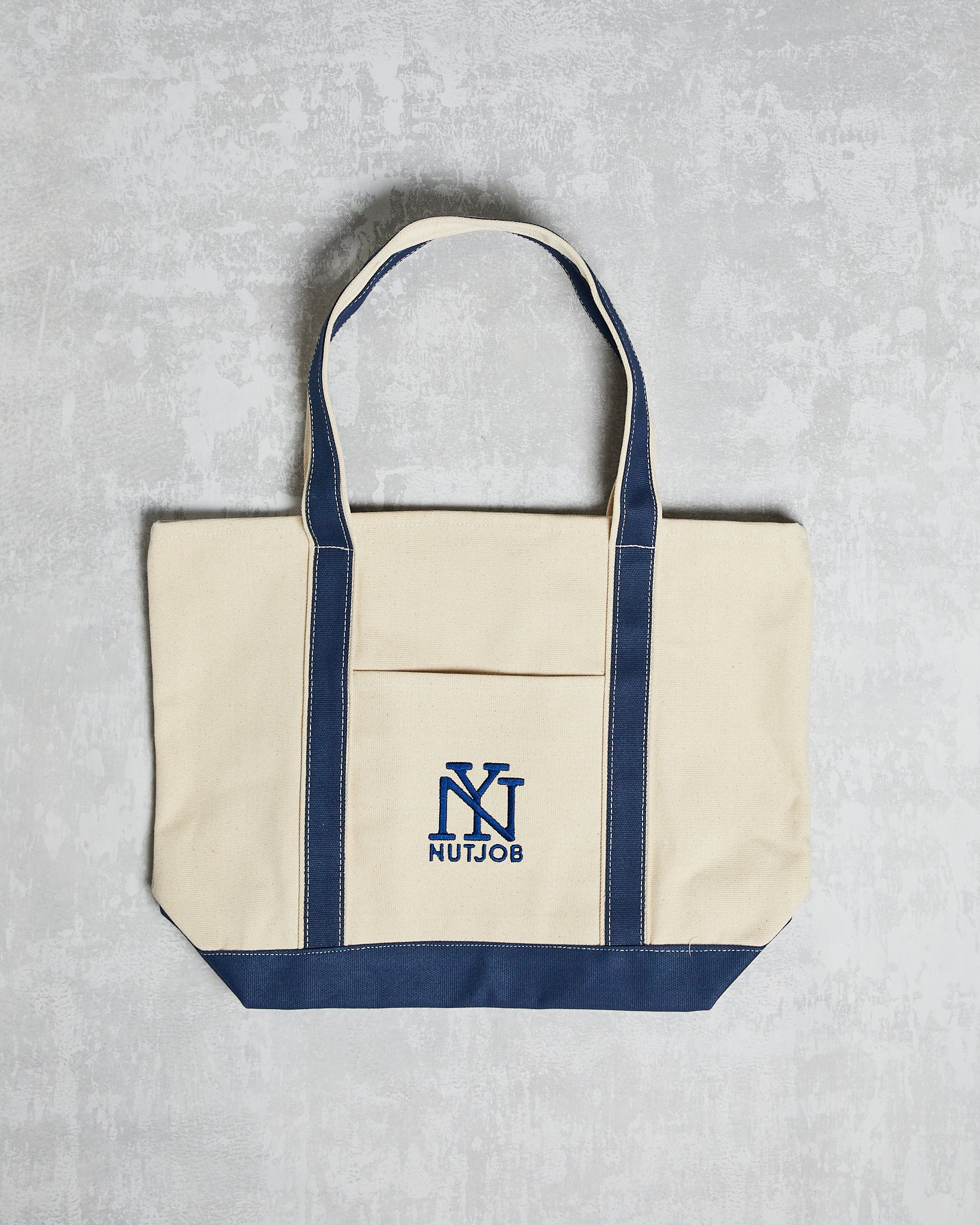 NEW YORK NUTJOB Core Tote Bag canvas tan navy