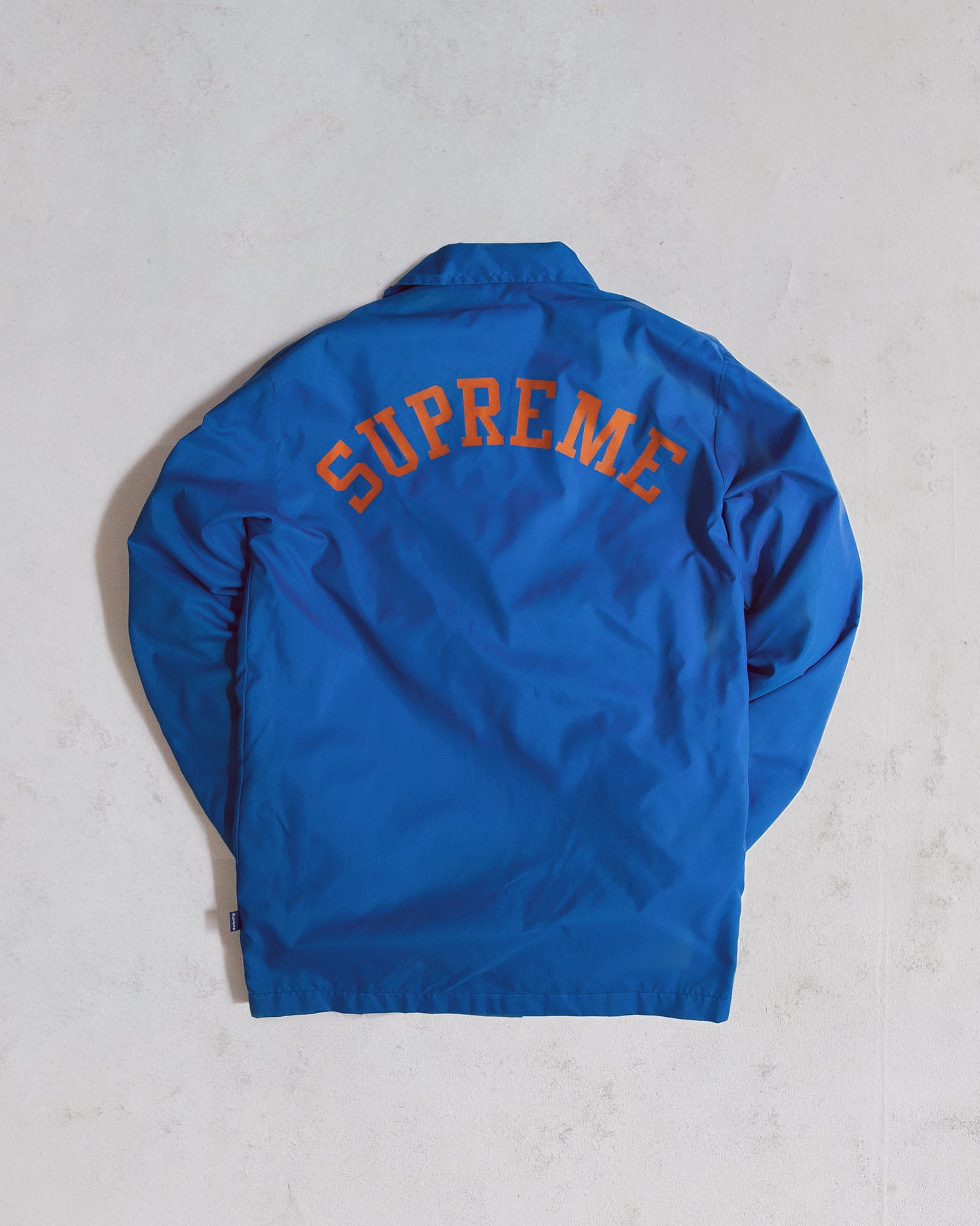 Vintage Supreme Coach Jacket blue orange Knicks Mets