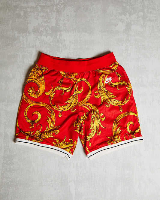 Nike x Supreme Foamposite Basketball Shorts 2014 red