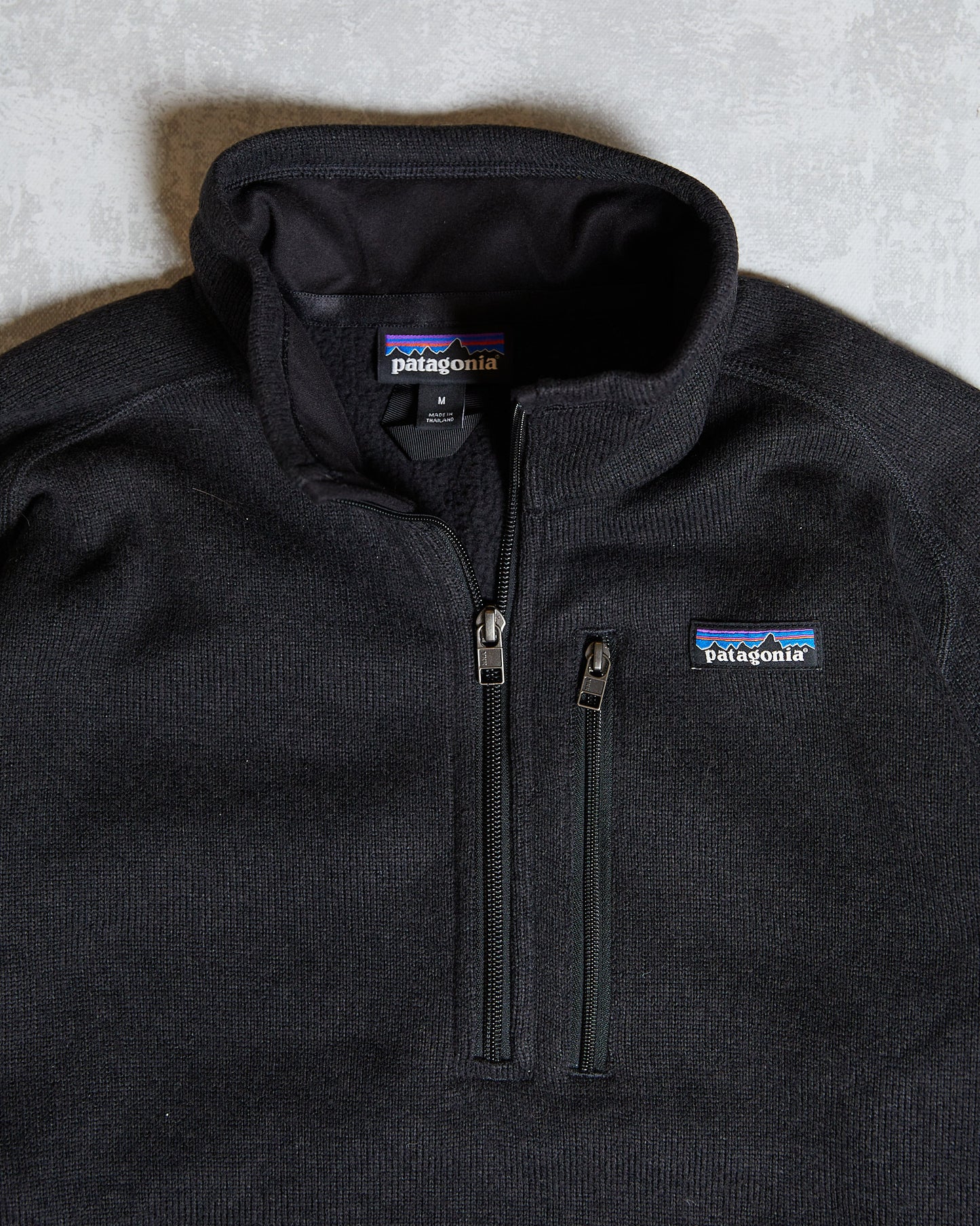 Patagonia Quarter Zip Pull Over black