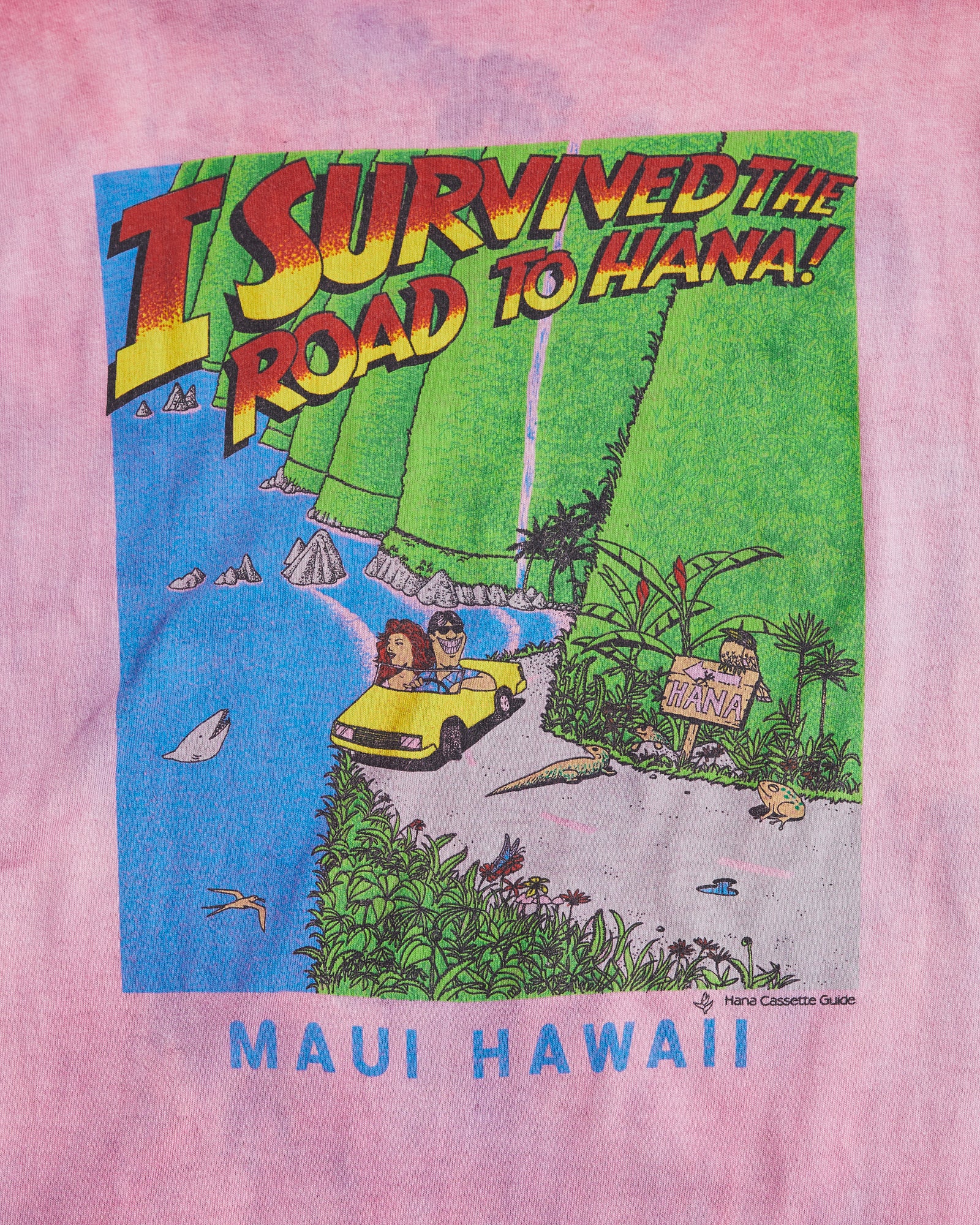 Pink Tie Dye Vintage Maui T Shirt